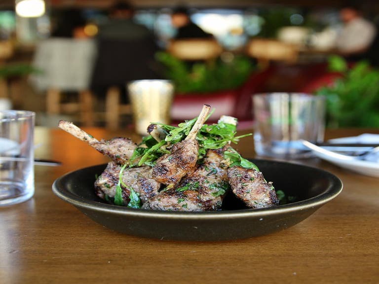 Lamb chops at DAMA in the Fashion District