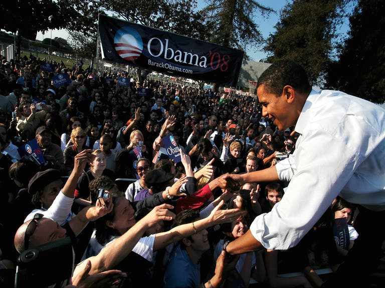 Barack Obama at the Rancho Cienega Sports Complex