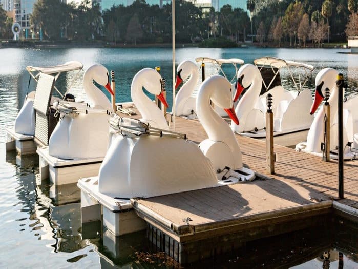 Echo Park Lake Swan Boats