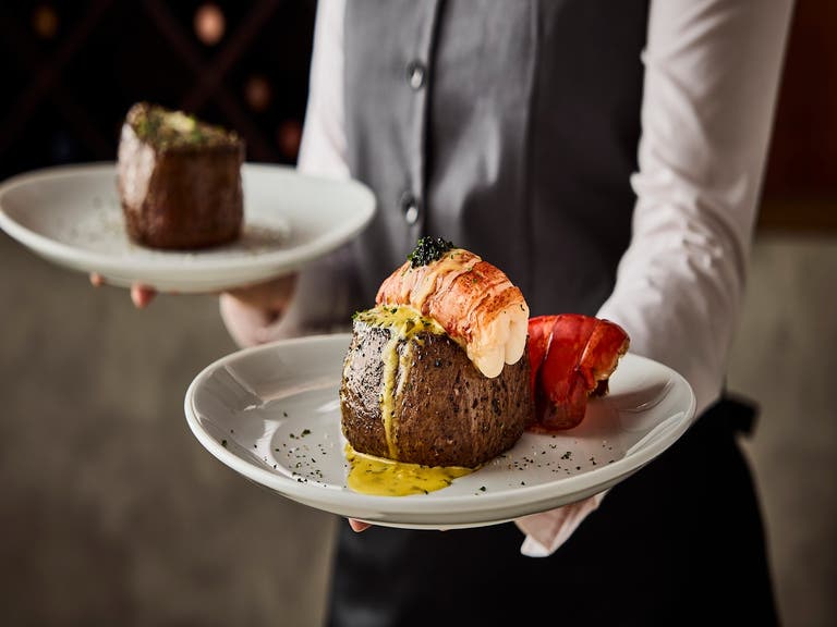 Filet Mignon and Truffle-Poached Lobster at Fleming's Prime Steakhouse & Wine Bar