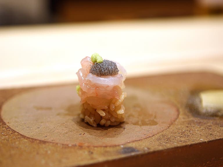 Ama Ebi (Sweet Shrimp) at Sushi Ginza Onodera in WeHo